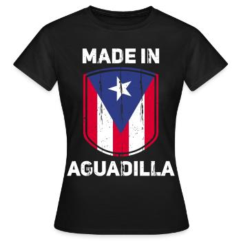 Porto Rico - T-shirt Femme - noir - Devant - AI Model Female 172 dark (172cm)