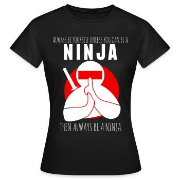 Ninja Dire Ninjas avec Ninja Sword - T-shirt Femme - noir - Devant - AI Model Female 172 dark (172cm)