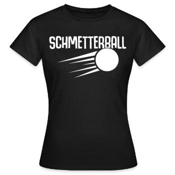 Tischtennis Schmetterball - Frauen T-Shirt - Schwarz - Vorne - AI Model Female 172 dark (172cm)