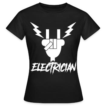 Électricien Électricien - T-shirt Femme - noir - Devant - AI Model Female 172 dark (172cm)