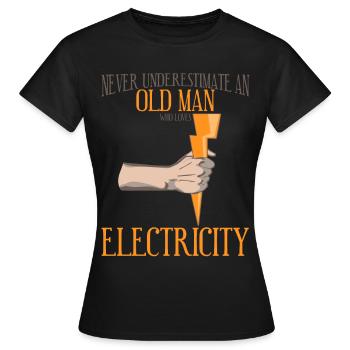 Elektriker Elektroniker Elektrotechnik - Frauen T-Shirt - Schwarz - Vorne - AI Model Female 172 dark (172cm)