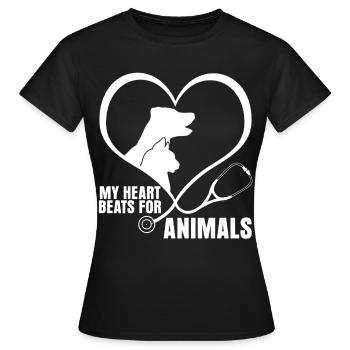Veterinarian Veterinary Practice - Women's T-Shirt - black - Front - AI Model Female 172 dark (172cm)