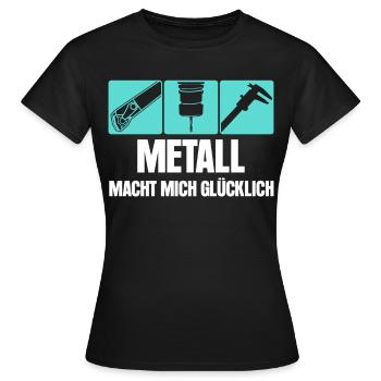 Opérateur de machine de découpe disant - T-shirt Femme - noir - Devant - AI Model Female 172 dark (172cm)