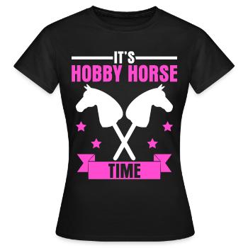 Hobby Cavalier Hobby Horsing - T-shirt Femme - noir - Devant - AI Model Female 172 dark (172cm)