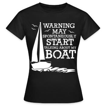Sailing Sailing Boat Sailing Boat Sailing Club - Women's T-Shirt - black - Front - AI Model Female 172 dark (172cm)