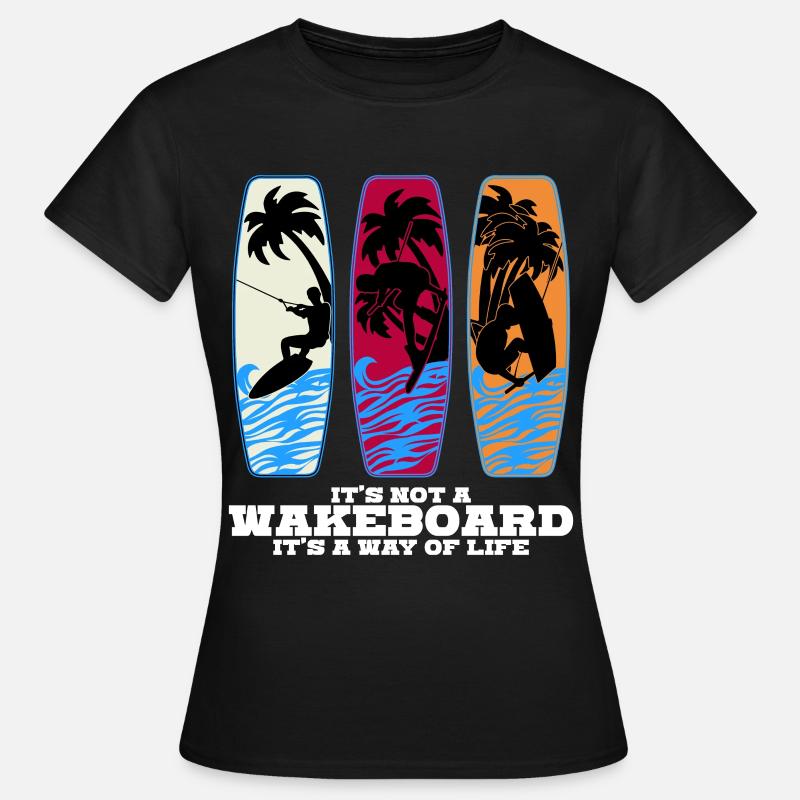 Wakeboard Wakeboarder Wakeboards - Women's T-Shirt - black