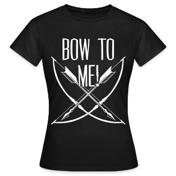 Club de tir à l’arc 3D - T-shirt Femme - noir - Devant - AI Model Female 172 dark (172cm)