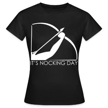 Tir à l’arc 3D Tir à l’arc Tir à l’arc - T-shirt Femme - noir - Devant - AI Model Female 172 dark (172cm)