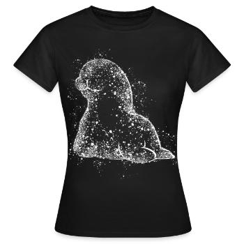 seal, sighthound, sea lion, seal seal - Women's T-Shirt - black - Front - AI Model Female 172 dark (172cm)