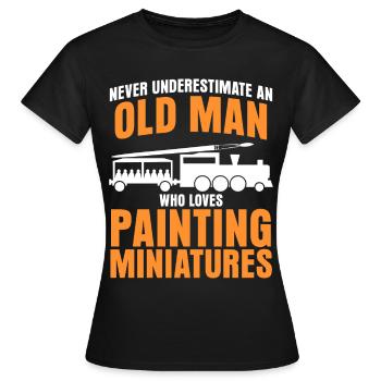 Modellbauer Eisenbahn Modellbau - Frauen T-Shirt - Schwarz - Vorne - AI Model Female 172 dark (172cm)