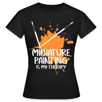 Model Maker Brush Color Model Making - Women's T-Shirt - black - Front - AI Model Female 172 dark (172cm)