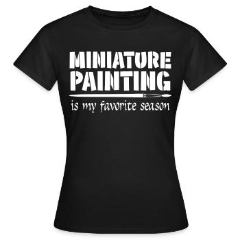 Modellbauer Pinsel Modellbau - Frauen T-Shirt - Schwarz - Vorne - AI Model Female 172 dark (172cm)
