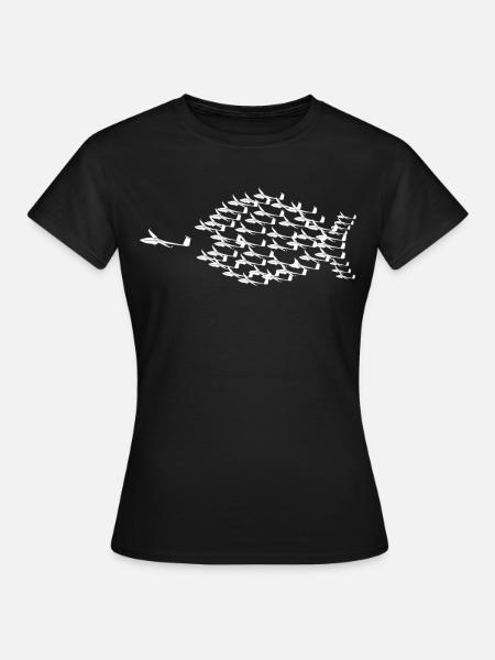Glider Fish Glider Pilot - Women's T-Shirt - black