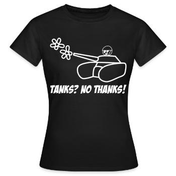 Pazifisten Friedenssymbol Frieden - Frauen T-Shirt - Schwarz - Vorne - AI Model Female 172 dark (172cm)