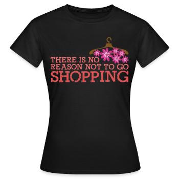 Shopping Hangers Shopping - Women's T-Shirt - black - Front - AI Model Female 172 dark (172cm)