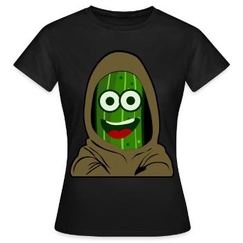 Gurke Gurken - Frauen T-Shirt - Schwarz - Vorne - AI Model Female 172 dark (172cm)