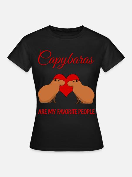 Capybaras Capybara - Frauen T-Shirt - Schwarz
