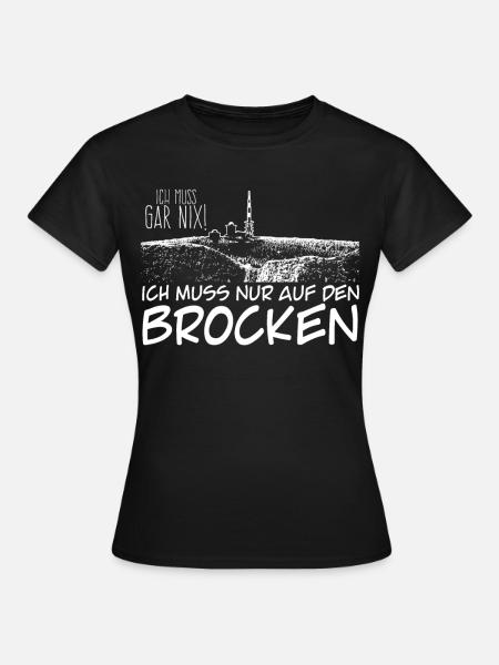 Harz Wandern Harzer Brocken - Frauen T-Shirt - Schwarz