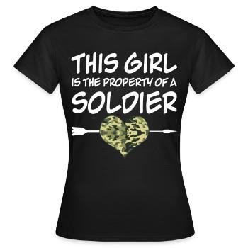Femmes de soldats Femmes de soldats - T-shirt Femme - noir - Devant - AI Model Female 172 dark (172cm)