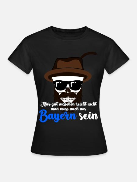 Bayern Hut - Frauen T-Shirt - Schwarz