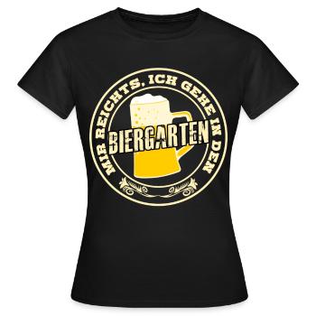 Biergarten Bierglas Bier Biertrinker - Frauen T-Shirt - Schwarz - Vorne - AI Model Female 172 dark (172cm)