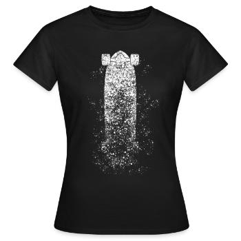 Longboard Longboarding Regen Longboarder - Frauen T-Shirt - Schwarz - Vorne - AI Model Female 172 dark (172cm)