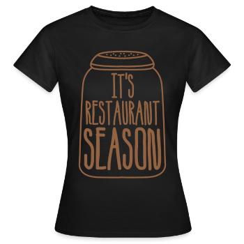 Restaurant Koch Kochen Kellner - Frauen T-Shirt - Schwarz - Vorne - AI Model Female 172 dark (172cm)