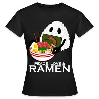 Ramen Nudeln und Reis Nudelsuppe - Frauen T-Shirt - Schwarz - Vorne - AI Model Female 172 dark (172cm)