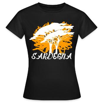 Sardaigne Sardaigne Sardaigne - T-shirt Femme - noir - Devant - AI Model Female 172 dark (172cm)