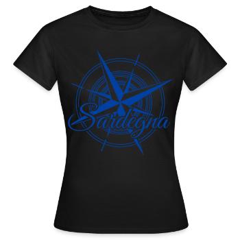 Sardegna Sardinia Compass Sardinia - Women's T-Shirt - black - Front - AI Model Female 172 dark (172cm)