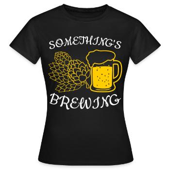 Brasserie de bière Brasserie de verre de bière Brasserie de houblon - T-shirt Femme - noir - Devant - AI Model Female 172 dark (172cm)