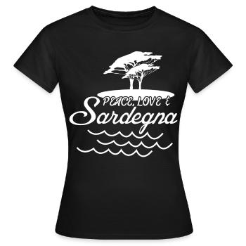 Sardinia Beach Sardegna Sardinia - Women's T-Shirt - black - Front - AI Model Female 172 dark (172cm)