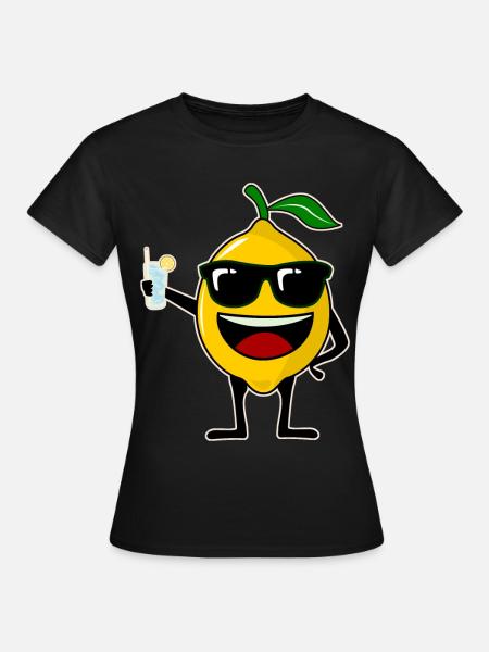 Zitronen Party Zitrone - Frauen T-Shirt - Schwarz