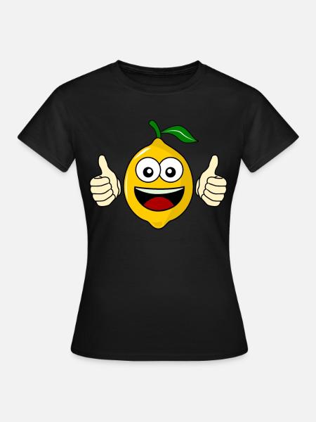 Zitronen Motivation Zitrone - Frauen T-Shirt - Schwarz