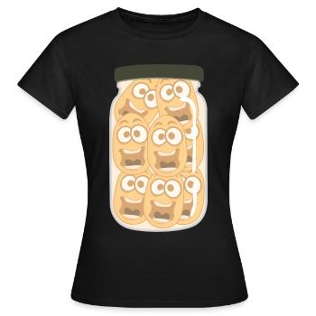 Potato Potatoes - Women's T-Shirt - black - Front - AI Model Female 172 dark (172cm)
