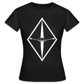 Rudern Ruderer Ruderboot - Frauen T-Shirt - Schwarz - Vorne - AI Model Female 172 dark (172cm)