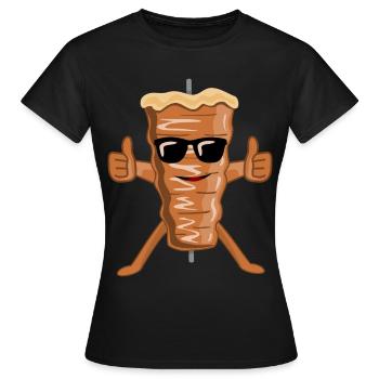 Lunettes de soleil Döner kebab kebab - T-shirt Femme - noir - Devant - AI Model Female 172 dark (172cm)