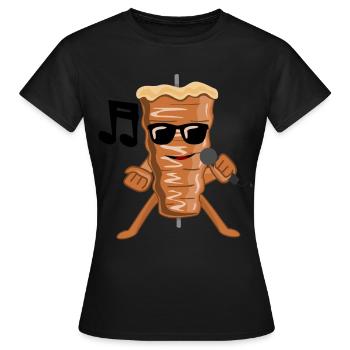 Musical Doner Kebab Kebab - T-shirt Femme - noir - Devant - AI Model Female 172 dark (172cm)