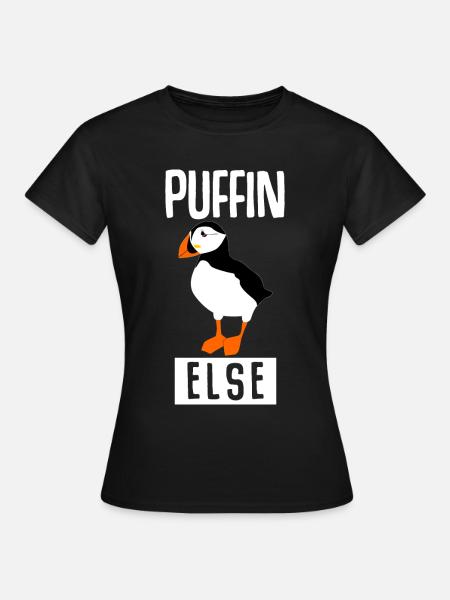 Puffin Witz Papageientaucher Puffins - Frauen T-Shirt - Schwarz