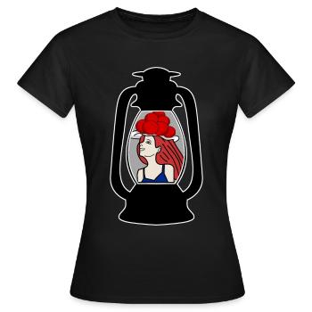 Forêt Noire Bollenhut Fille de la Forêt-Noire - T-shirt Femme - noir - Devant - AI Model Female 172 dark (172cm)