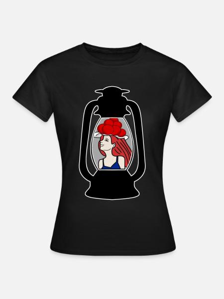 Schwarzwald Bollenhut Schwarzwaldmädel - Frauen T-Shirt - Schwarz