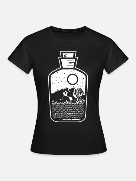 Zugspitze Bergwanderung - Frauen T-Shirt - Schwarz