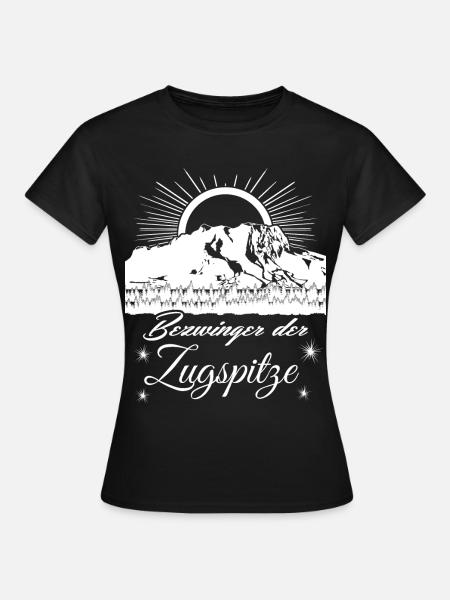 Zugspitze Sonnenaufgang - Frauen T-Shirt - Schwarz