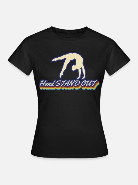 Handstand RSG Turnen Gymnastik - Frauen T-Shirt - Schwarz