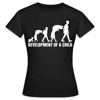 Parents Puberté Mère Père - T-shirt Femme - noir - Devant - AI Model Female 172 dark (172cm)