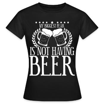 Bier Biertrinker Braumeister Bierbrauer - Frauen T-Shirt - Schwarz - Vorne - AI Model Female 172 dark (172cm)
