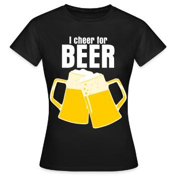 Fête de la bière Buveurs de bière Alcooliser Brasseurs de bière - T-shirt Femme - noir - Devant - AI Model Female 172 dark (172cm)
