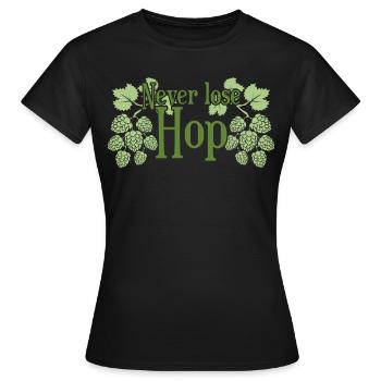 bière, blague, brasseur de bière, houblon, brasseurs amateurs - T-shirt Femme - noir - Devant - AI Model Female 172 dark (172cm)