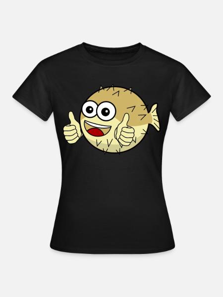 Pufferfish - Frauen T-Shirt - Schwarz
