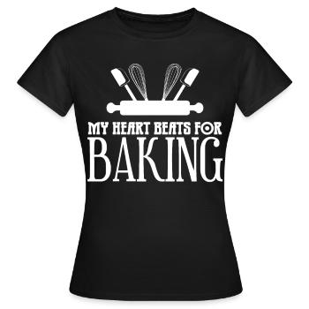Baker Bakery Baker Baker - Women's T-Shirt - black - Front - AI Model Female 172 dark (172cm)